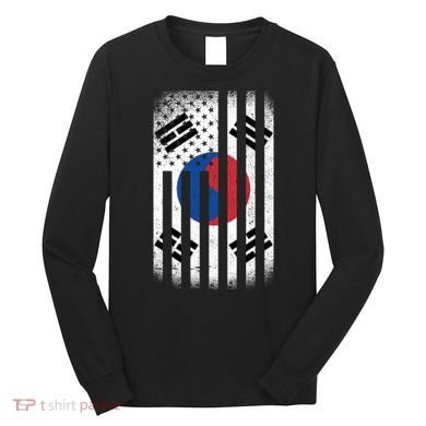 Vintage Korean Flag Long Sleeve Shirt