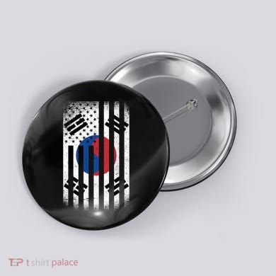 Vintage Korean Flag Button