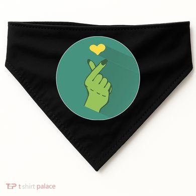 Korean Heart Zombie USA-Made Doggie Bandana