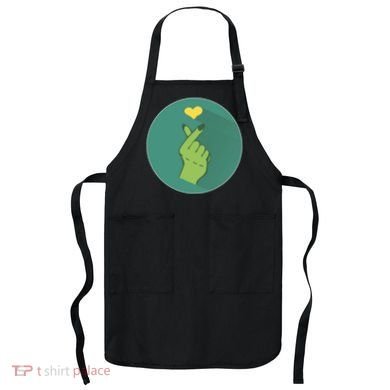 Korean Heart Zombie Apron