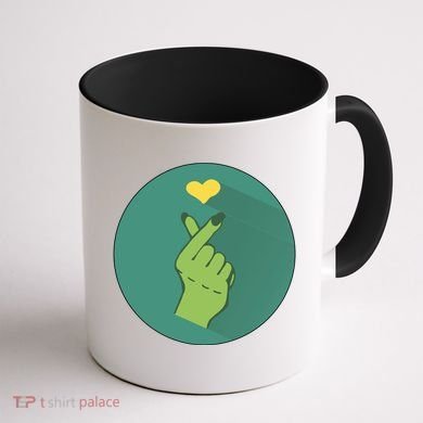 Korean Heart Zombie Coffee Mug back