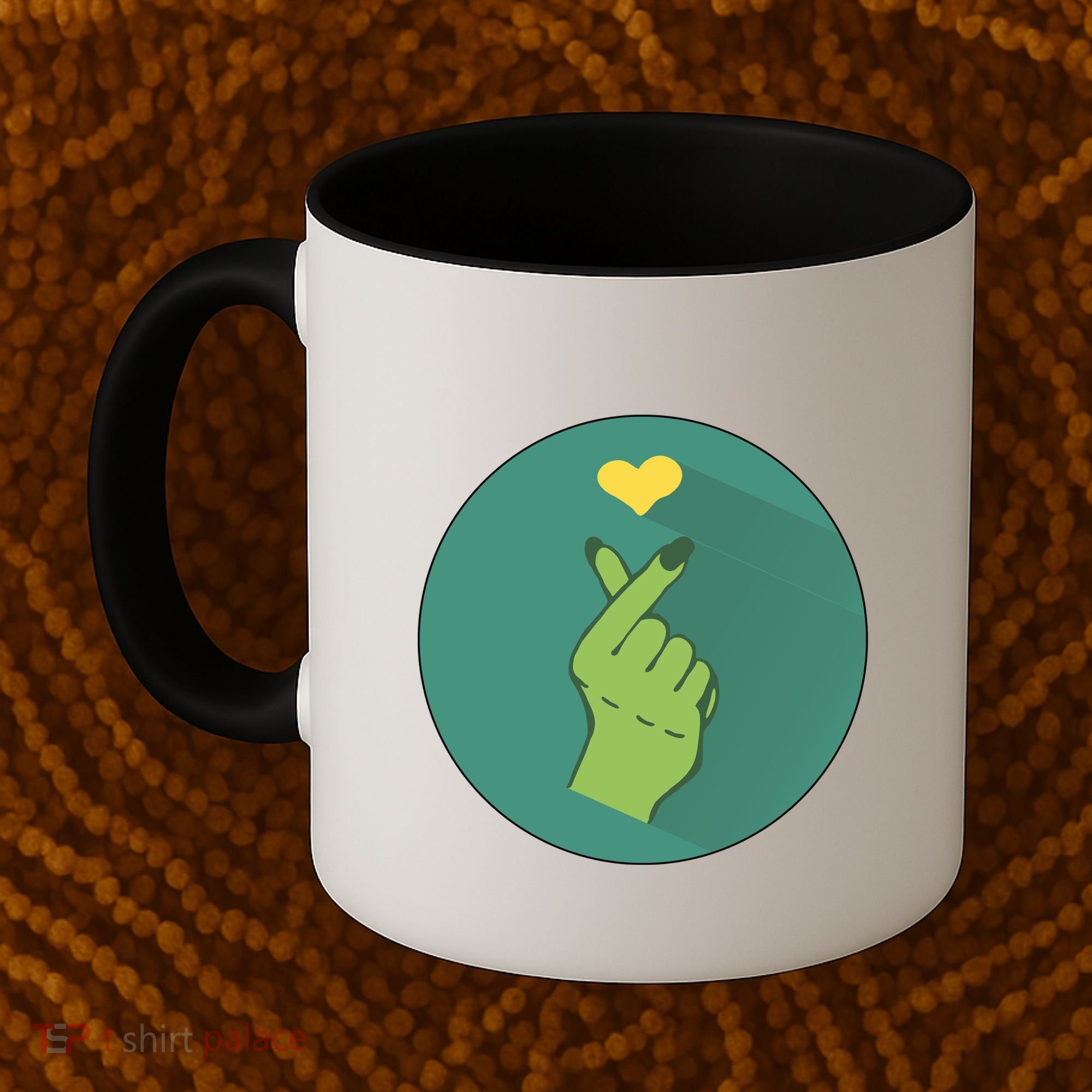 Korean Heart Zombie Coffee Mug