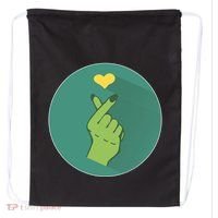 Korean Heart Zombie Drawstring Bag thumb 0