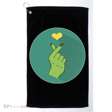 Korean Heart Zombie Golf Towel