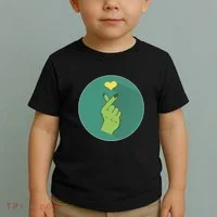 Korean Heart Zombie Toddler T-Shirt thumb 2