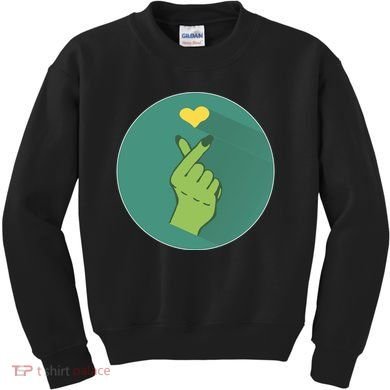 Korean Heart Zombie Kids Sweatshirt