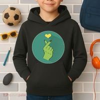 Korean Heart Zombie Kids Hoodie thumb 2