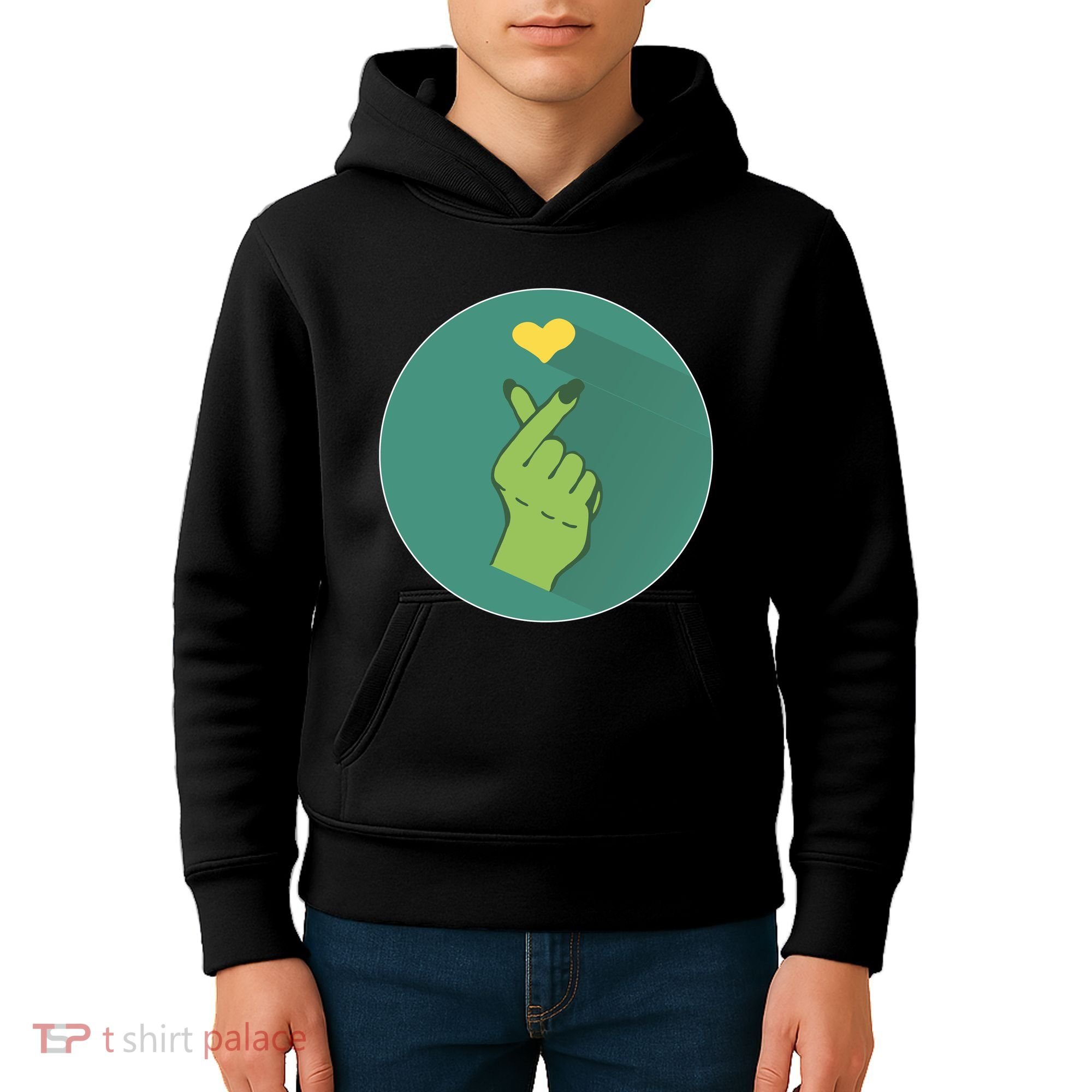 Korean Heart Zombie Kids Hoodie