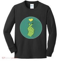 Korean Heart Zombie Kids Long Sleeve Shirt thumb 0