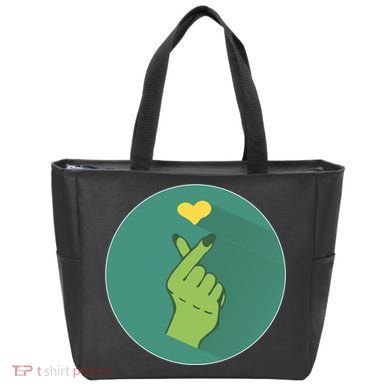 Korean Heart Zombie Tote Bag