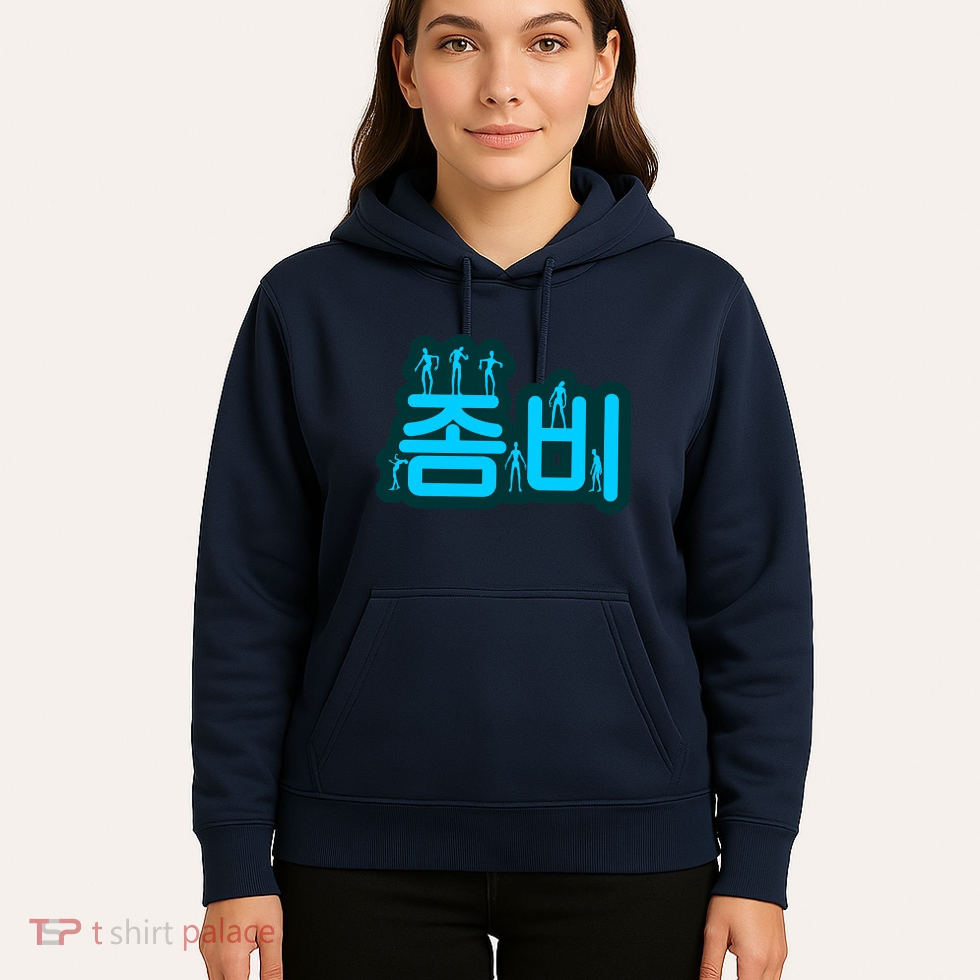 Korean Script Zombies Hoodie