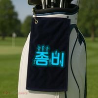 Korean Script Zombies Golf Towel thumb 2