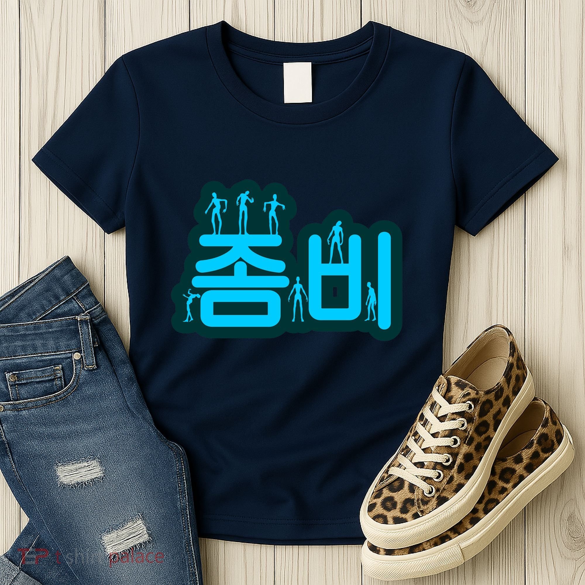 Korean Script Zombies Women's T-Shirt