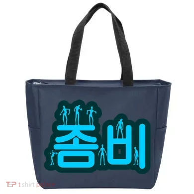 Korean Script Zombies Tote Bag
