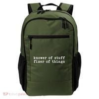 Knower Of Stuff Fixer Of Things Backpack thumb 0