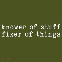 Knower Of Stuff Fixer Of Things Mousepad thumb 1