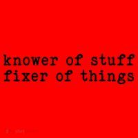 Knower Of Stuff Fixer Of Things Santa Hat thumb 1