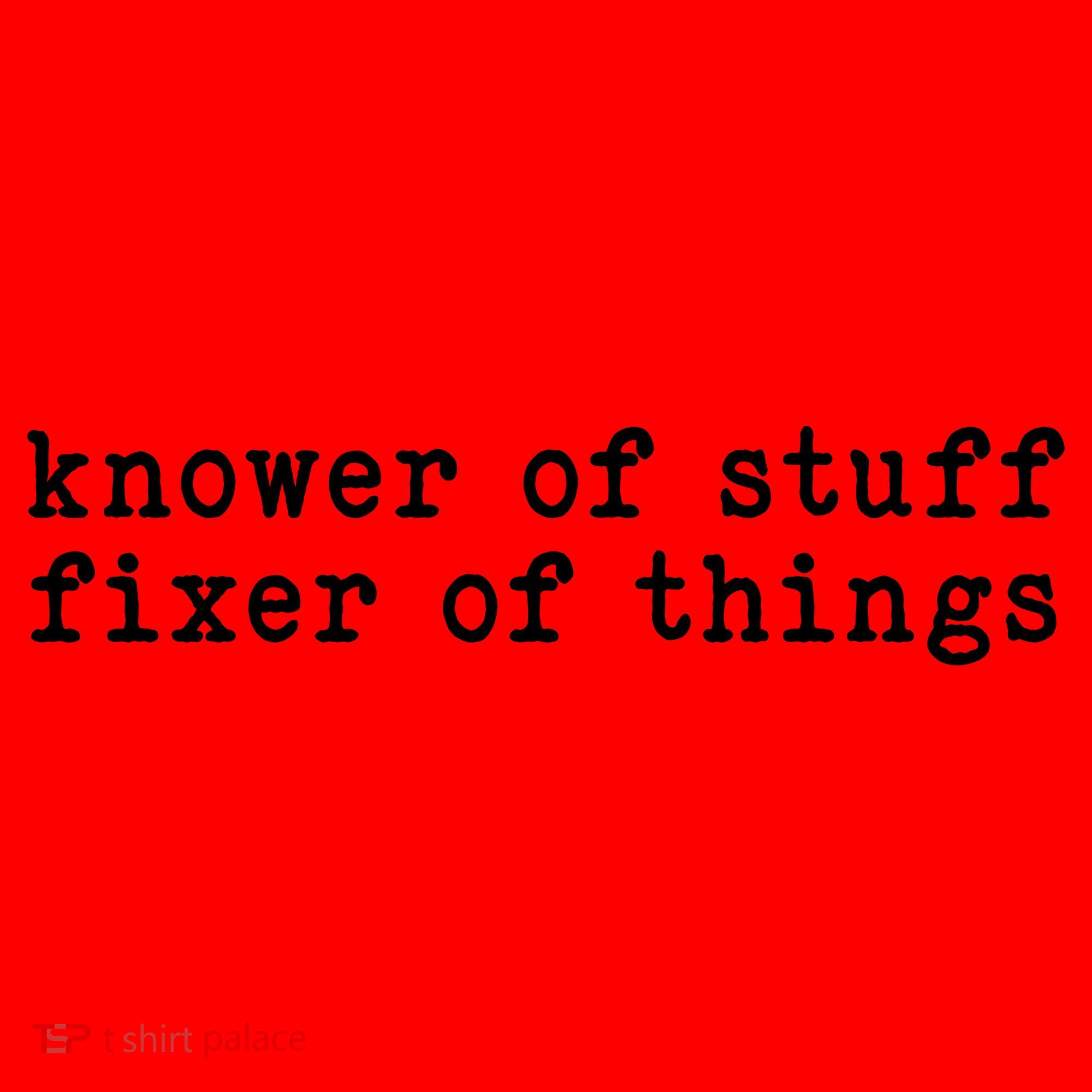 Knower Of Stuff Fixer Of Things Santa Hat
