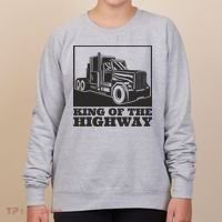 King Of The Highway Trucker Women's Sweatshirt thumb 0