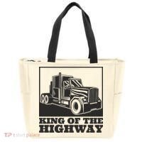 King Of The Highway Trucker Tote Bag thumb 0