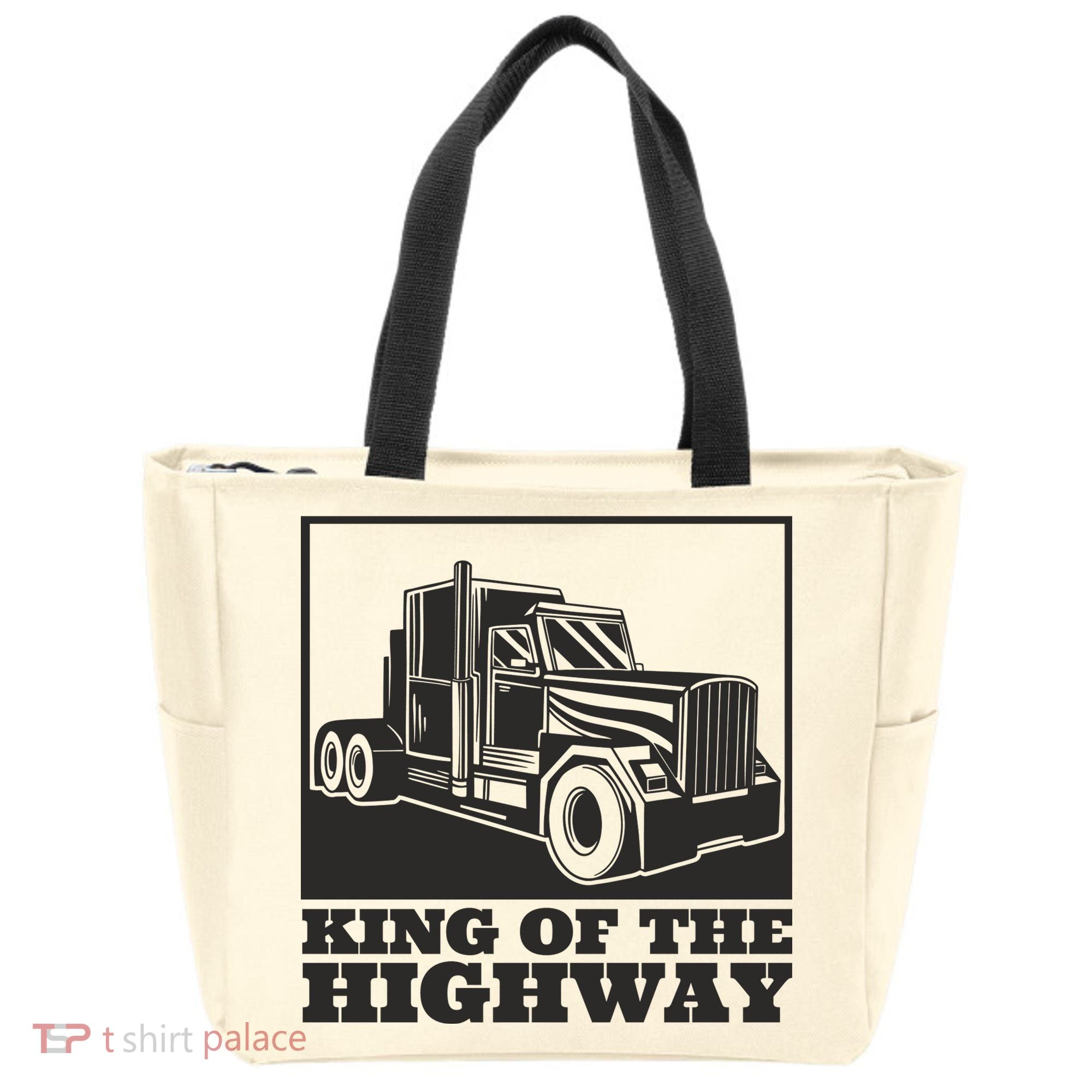 King Of The Highway Trucker Tote Bag