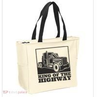 King Of The Highway Trucker Tote Bag thumb 2