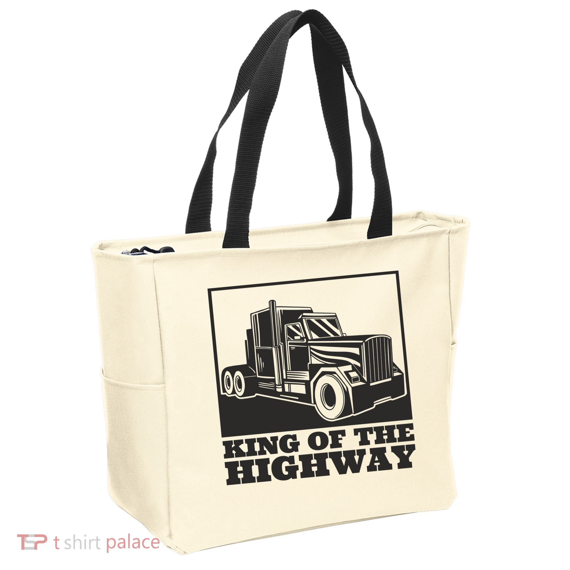King Of The Highway Trucker Tote Bag