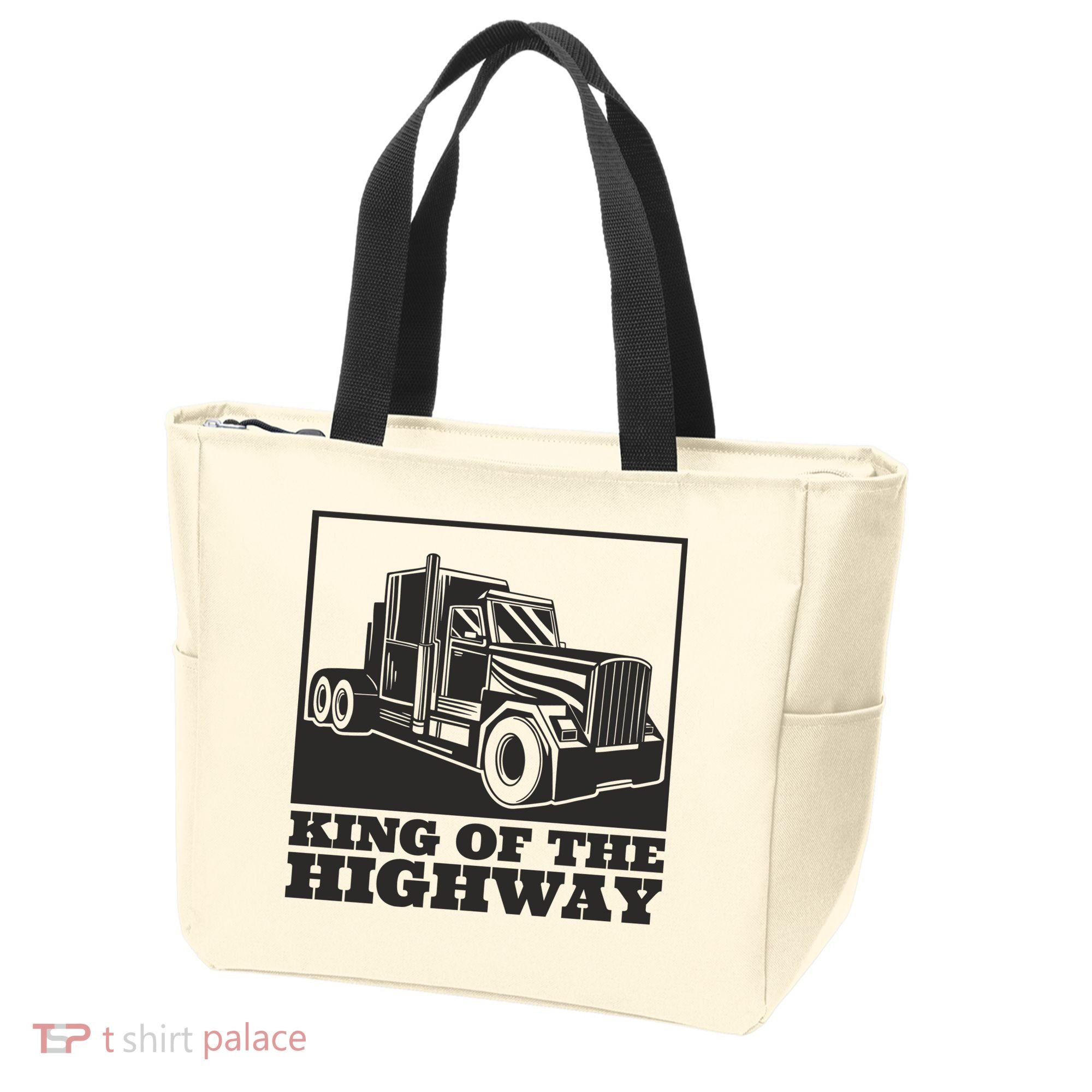 King Of The Highway Trucker Tote Bag