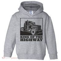 King Of The Highway Trucker Toddler Hoodie thumb 0