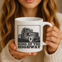 King Of The Highway Trucker Coffee Mug thumb 3