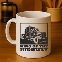 King Of The Highway Trucker Coffee Mug thumb 4