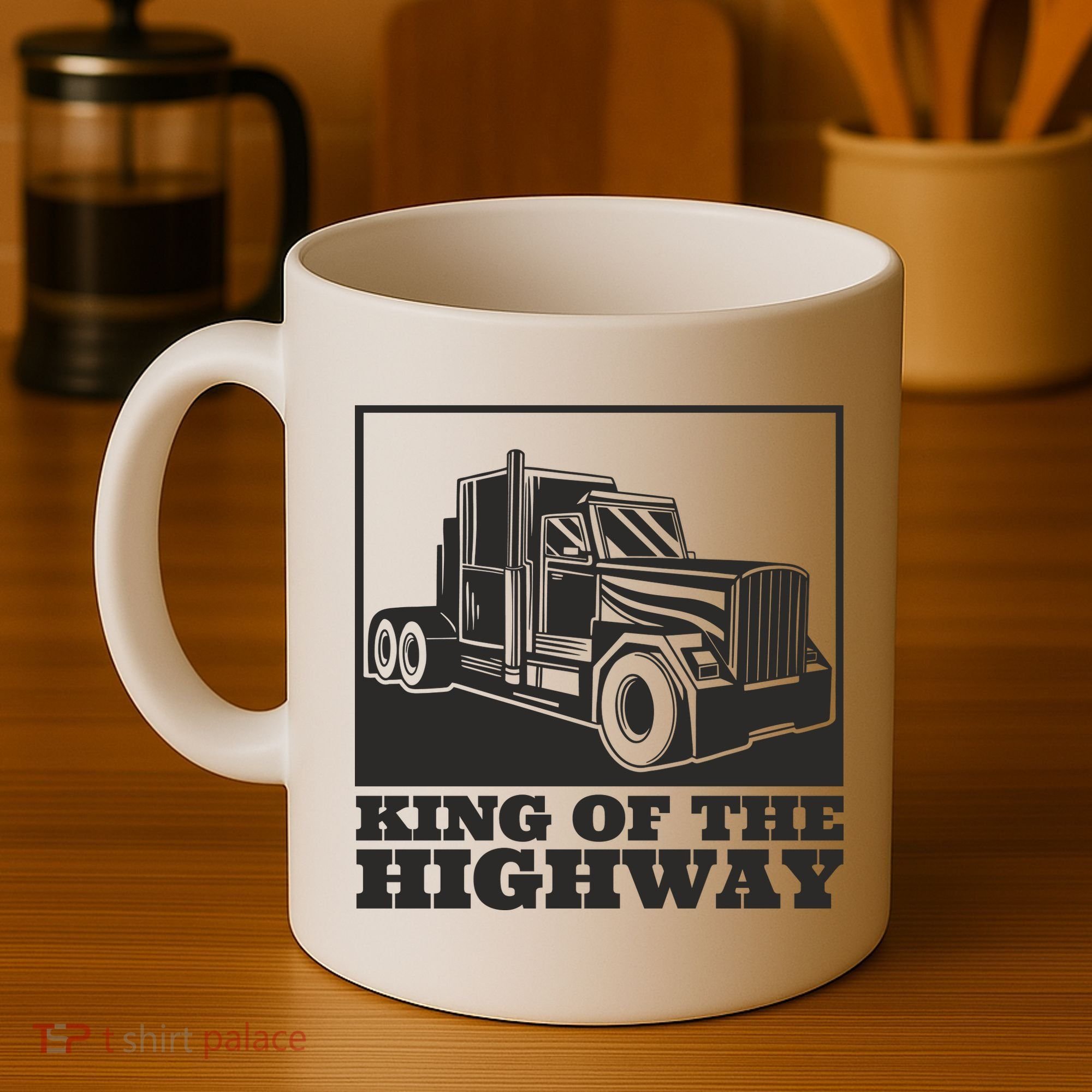 King Of The Highway Trucker Coffee Mug