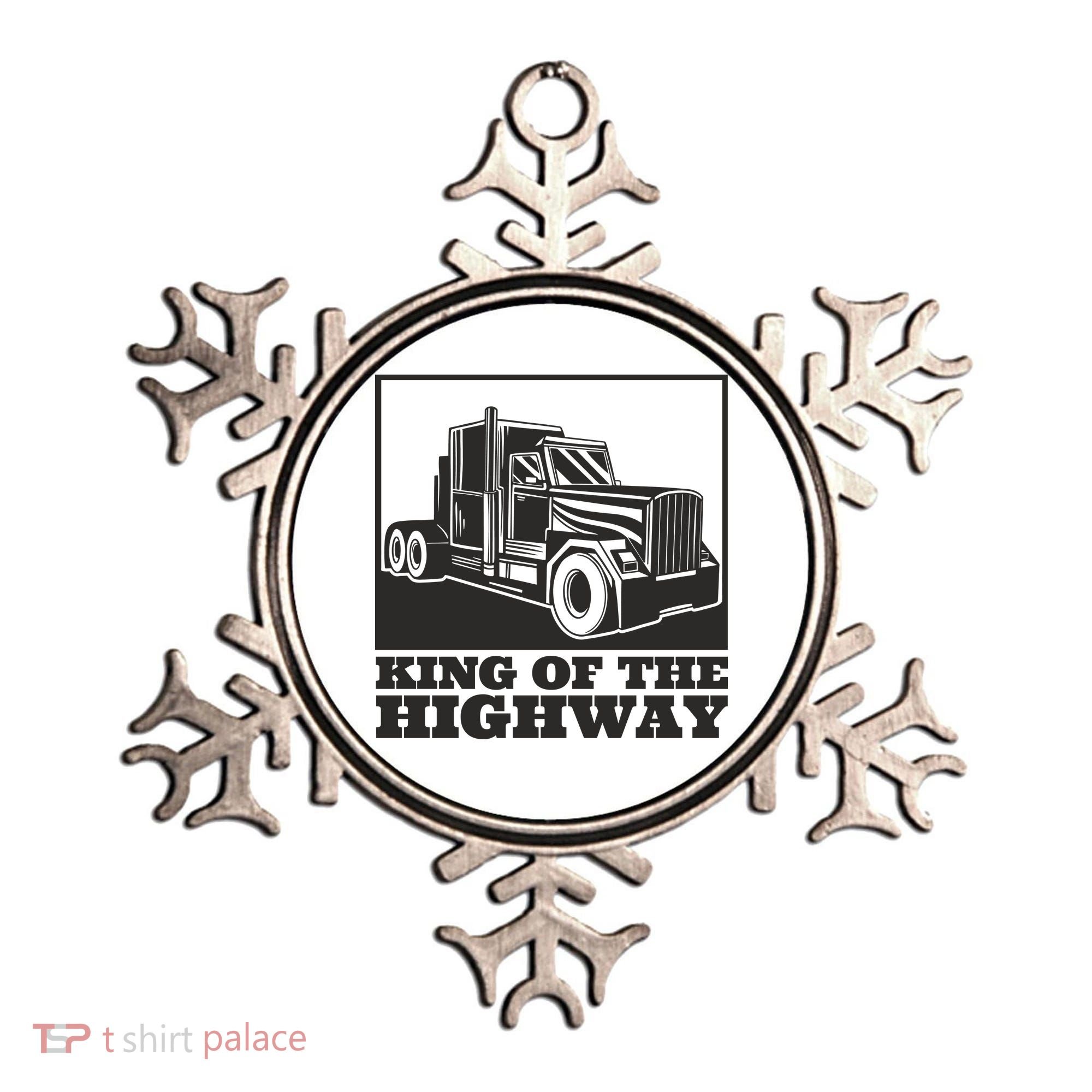 King Of The Highway Trucker Ornament