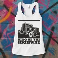 King Of The Highway Trucker Women's Tank Top thumb 3