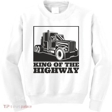 King Of The Highway Trucker Kids Sweatshirt