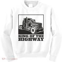 King Of The Highway Trucker Kids Sweatshirt thumb 0