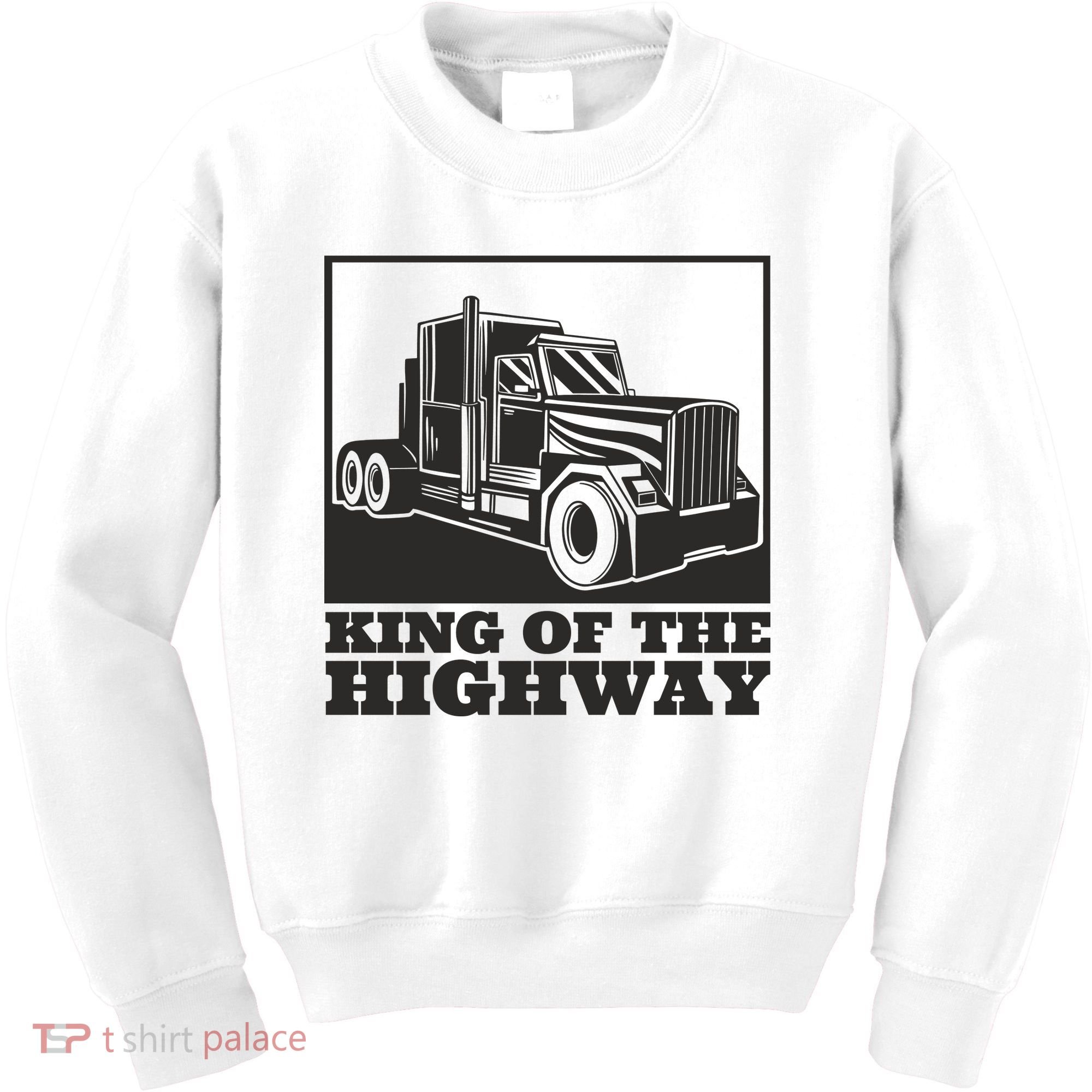 King Of The Highway Trucker Kids Sweatshirt