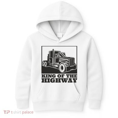 King Of The Highway Trucker Kids Hoodie