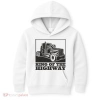 King Of The Highway Trucker Kids Hoodie thumb 0