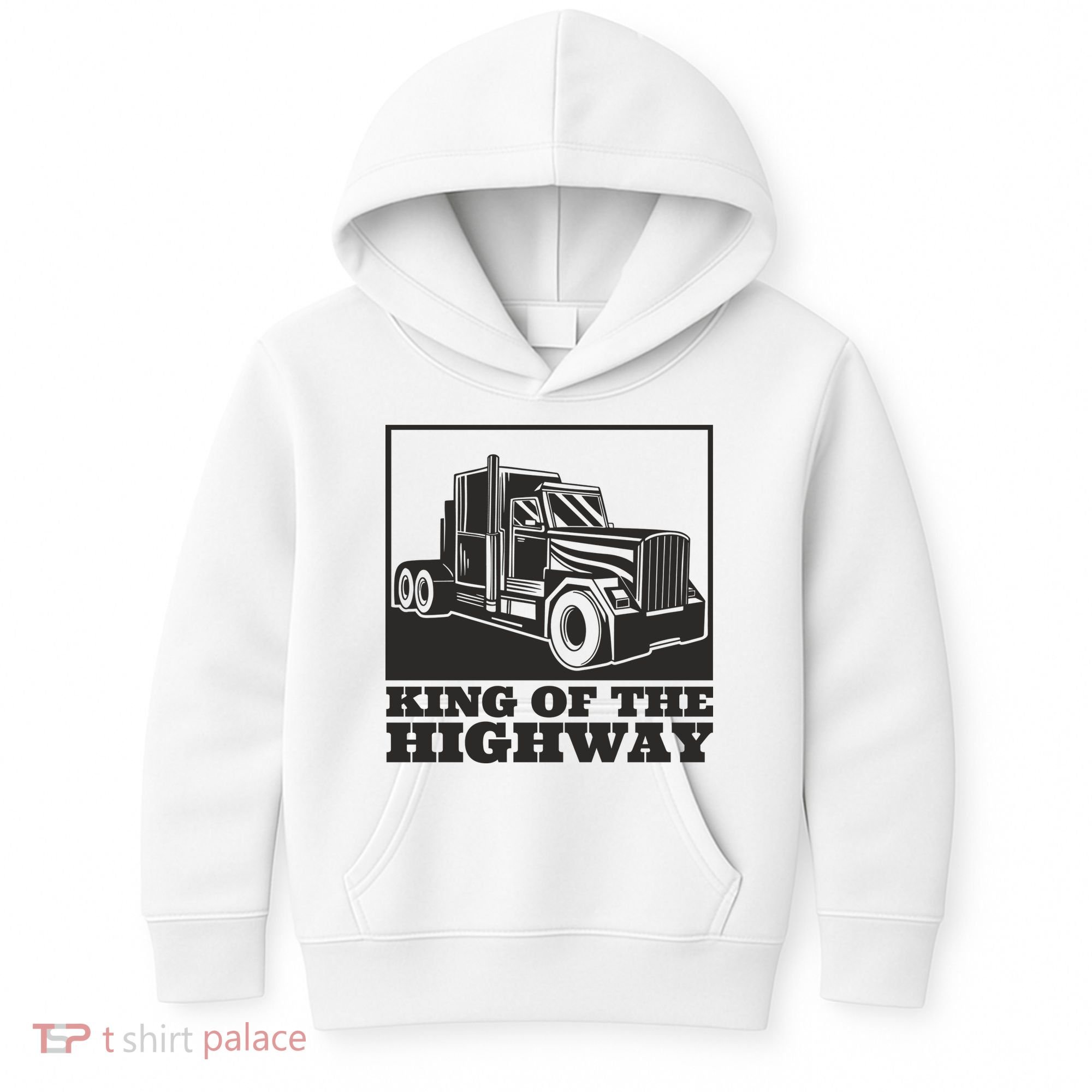 King Of The Highway Trucker Kids Hoodie
