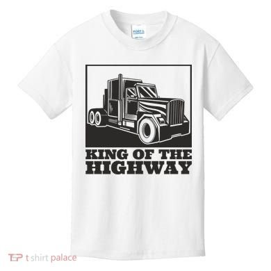 King Of The Highway Trucker Kids T-Shirt