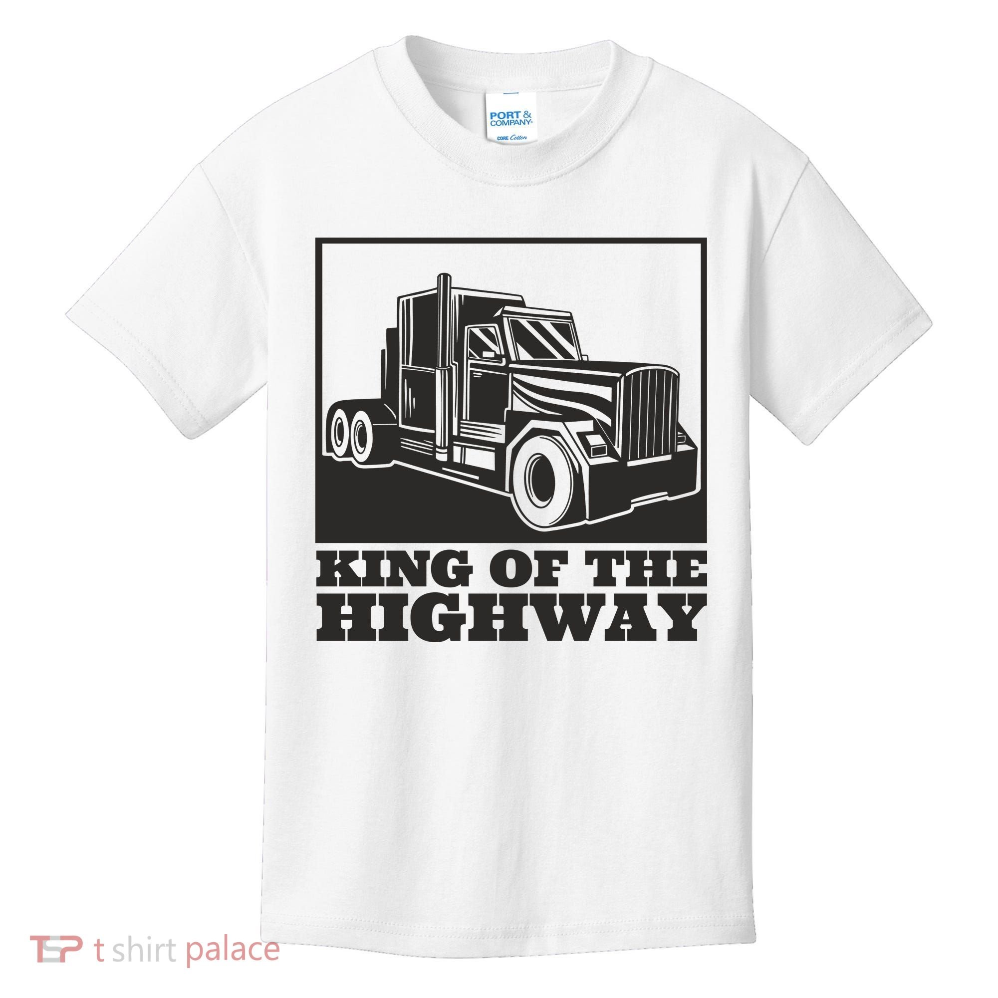 King Of The Highway Trucker Kids T-Shirt