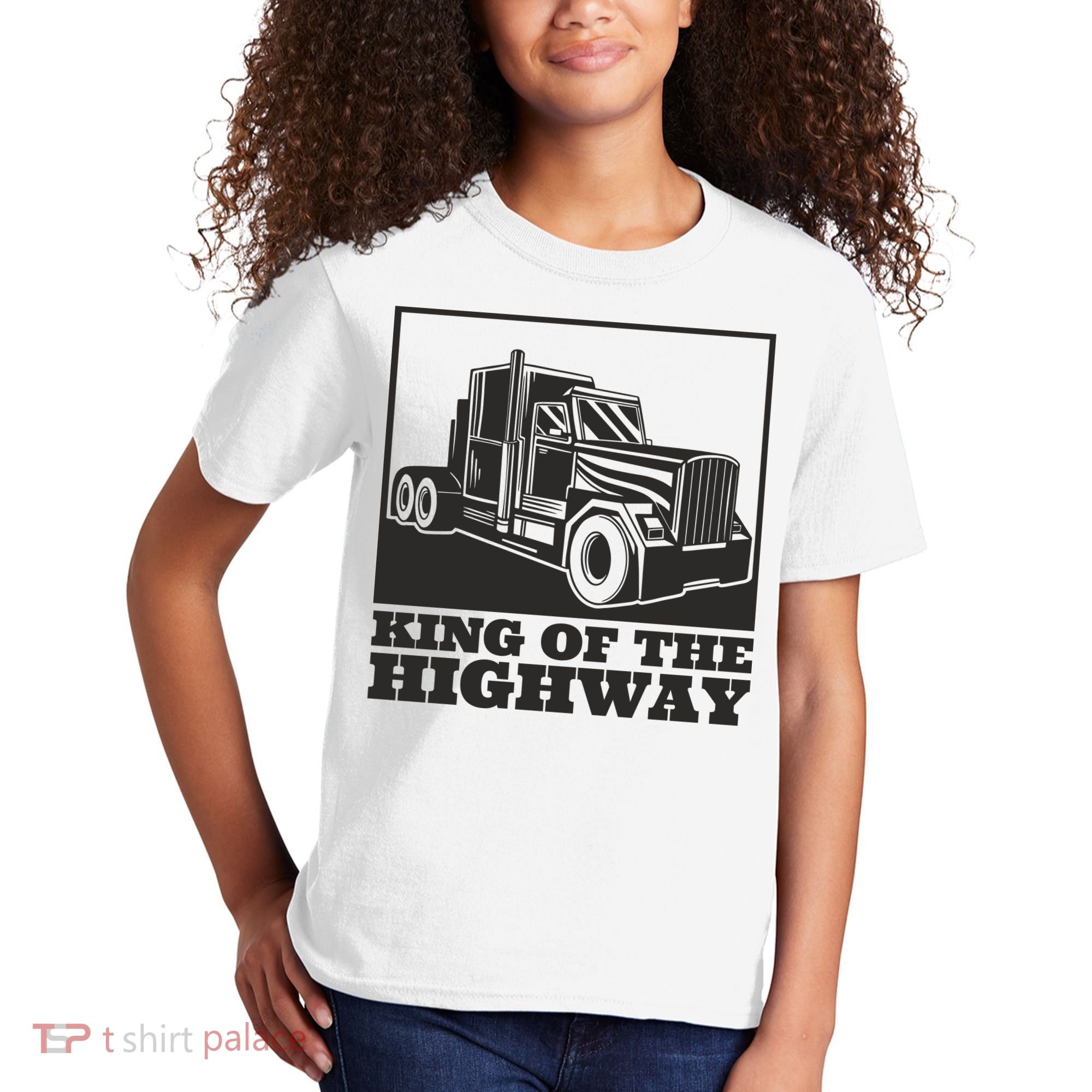 King Of The Highway Trucker Kids T-Shirt