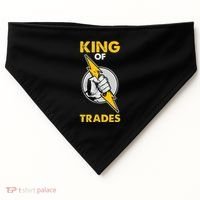 King Of Trades Electrician USA-Made Doggie Bandana thumb 0