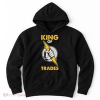King Of Trades Electrician Hoodie thumb 0