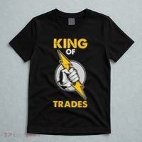King Of Trades Electrician T-Shirt thumb 5