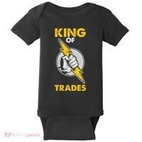 King Of Trades Electrician Baby Bodysuit thumb 0