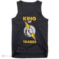 King Of Trades Electrician Tank Top thumb 0