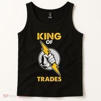 King Of Trades Electrician Tank Top thumb 2