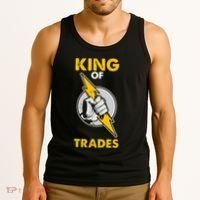 King Of Trades Electrician Tank Top thumb 3